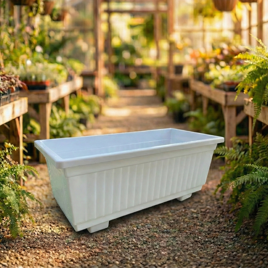 אדנית פלסטיק גדולה- בינונית 74x28x29