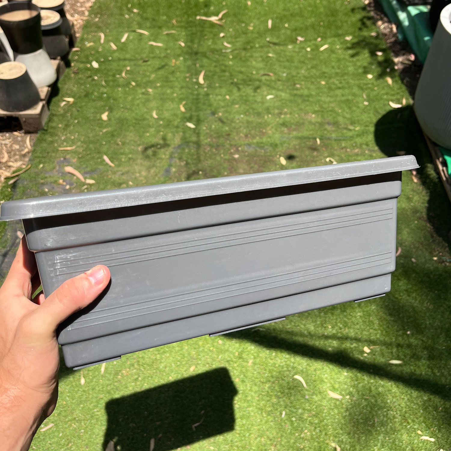 אדנית-פלסטיק-אפורה-איכותית-37x142