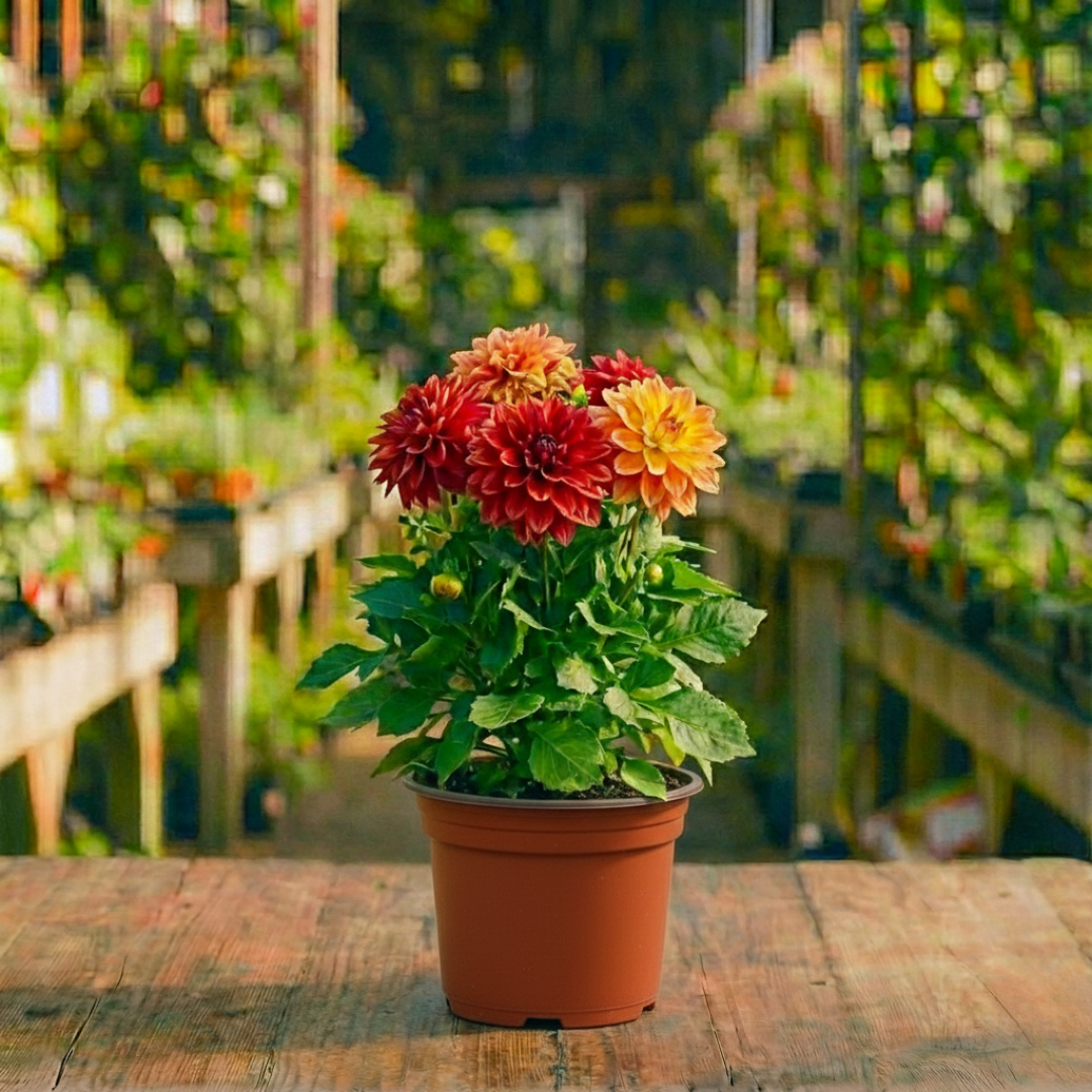 דליה קוטר עציץ 12 ס"מ (רב שנתי לגינה)