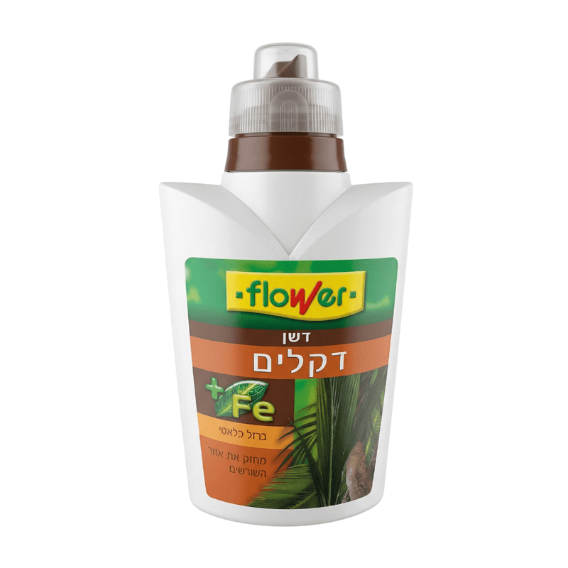 בקבוק דשן לדקלים Flower עם ברזל, 500 סמ״ק