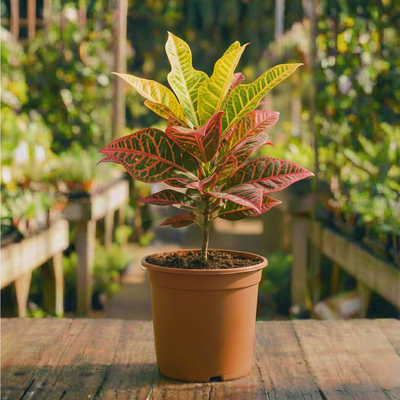 קרוטון בעציץ קוטר 24 ס״מ (10 ליטר)