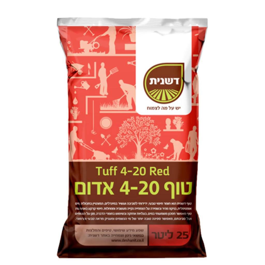טוף אדום איכותי 25 ליטר