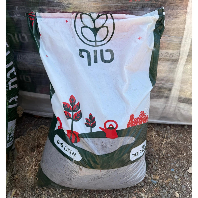 שק טוף אדום 0-8 מ״מ, 25 ליטר